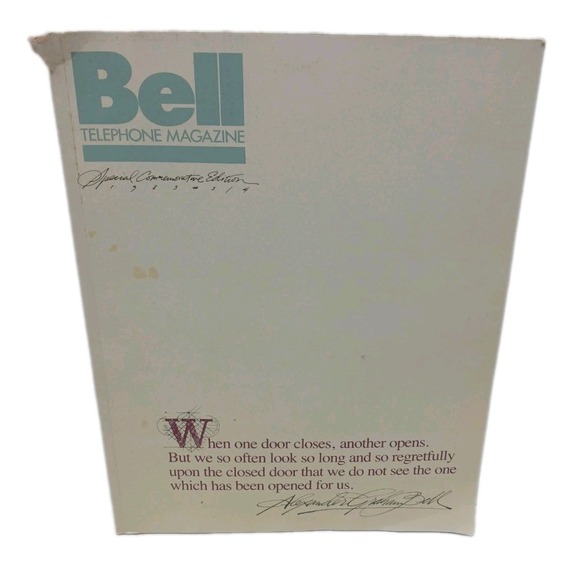 BELL TELEPHONE MAGAZINE Special Edition 1983 Laboratories VOL 62 Opdyke TELSTAR